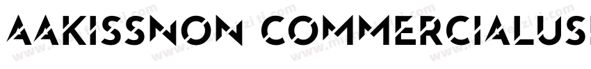 AaKISSNon CommercialUse字体转换